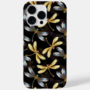 Seamless Pattern with Golden Dragonflies Case-Mate iPhone 14 Pro Max Case
