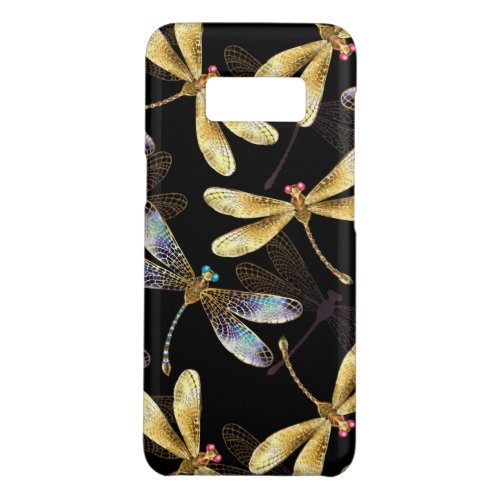 Seamless Pattern with Golden Dragonflies Case_Mate Samsung Galaxy S8 Case