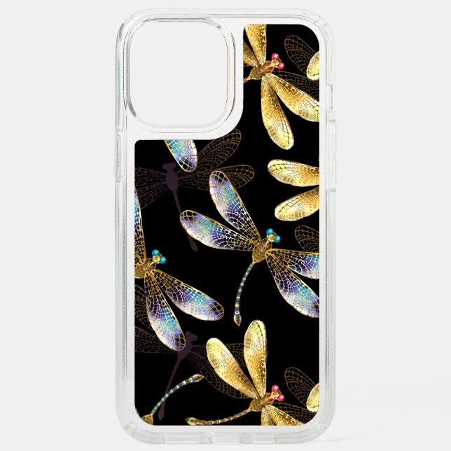 Seamless Pattern with Golden Dragonflies Speck iPhone 12 Pro Max Case (Front)