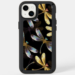 Seamless Pattern with Golden Dragonflies Speck iPhone 14 Plus Case