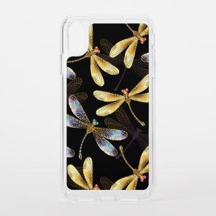 Seamless Pattern with Golden Dragonflies Speck iPhone XS Max Case