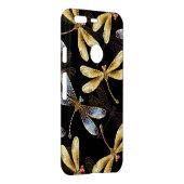 Seamless Pattern with Golden Dragonflies Uncommon Google Pixel Case (Back/Right)