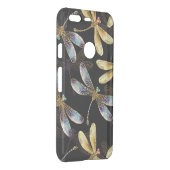 Seamless Pattern with Golden Dragonflies Uncommon Google Pixel Case (Back/Right)