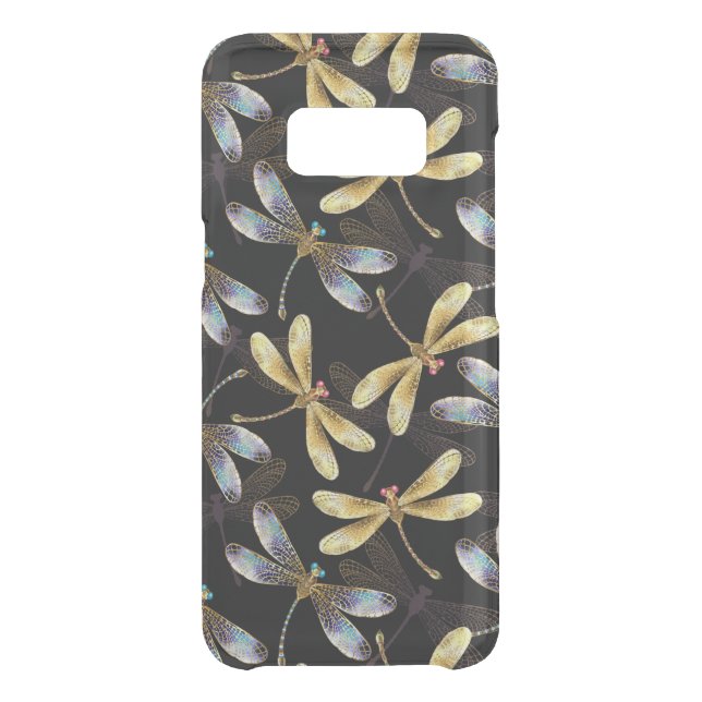 Seamless Pattern with Golden Dragonflies Uncommon Samsung Galaxy Case (Back)