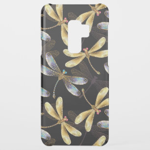 Seamless Pattern with Golden Dragonflies Uncommon Samsung Galaxy S9 Plus Case