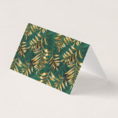 Seamless pattern with golden ferns (Back)