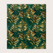 Seamless pattern with golden ferns (Outside Unfolded)