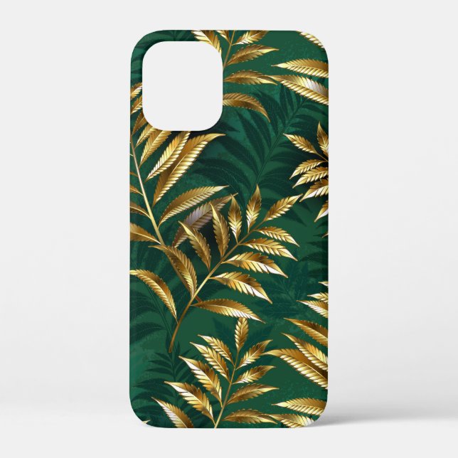 Seamless pattern with golden ferns Case-Mate iPhone case (Back)
