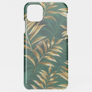 Seamless pattern with golden ferns iPhone 11 pro max case