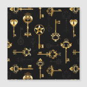 Seamless Pattern with Golden Keys (Front)