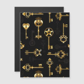 Seamless Pattern with Golden Keys (Front/Back)