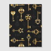 Seamless Pattern with Golden Keys (Front)