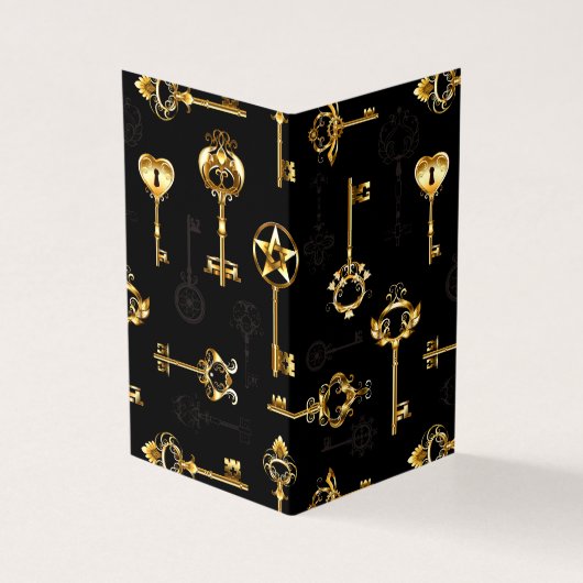 Seamless Pattern with Golden Keys (Outside)