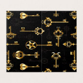 Seamless Pattern with Golden Keys (Outside Unfolded)