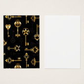 Seamless Pattern with Golden Keys (Front & Back)
