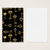 Seamless Pattern with Golden Keys (Front & Back)