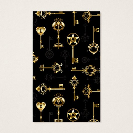 Seamless Pattern with Golden Keys (Front)