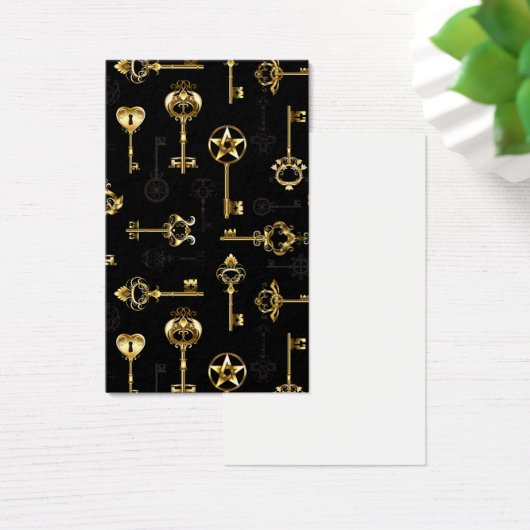 Seamless Pattern with Golden Keys (Desk)