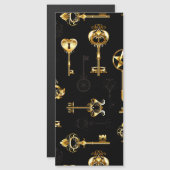 Seamless Pattern with Golden Keys (Front/Back)