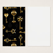 Seamless Pattern with Golden Keys (Front & Back)