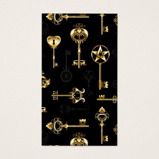 Seamless Pattern with Golden Keys (Front)
