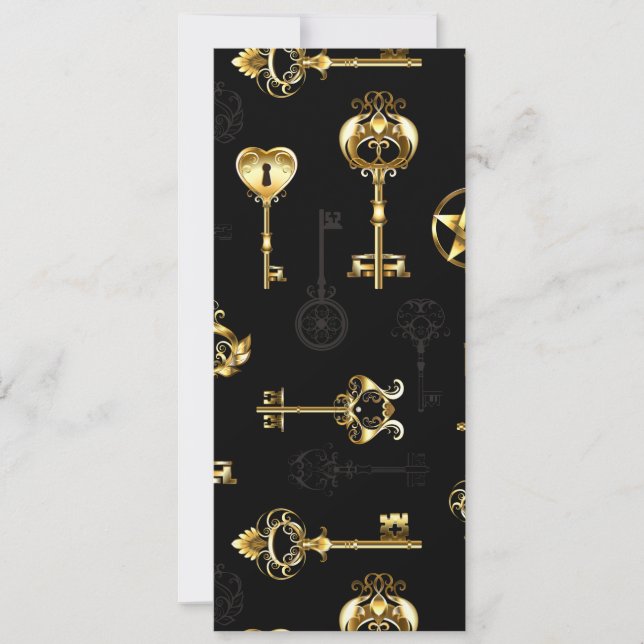 Seamless Pattern with Golden Keys (Front)