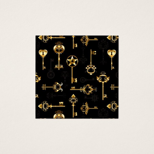 Seamless Pattern with Golden Keys (Front)