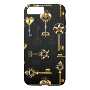 Seamless Pattern with Golden Keys iPhone 8 Plus/7 Plus Case