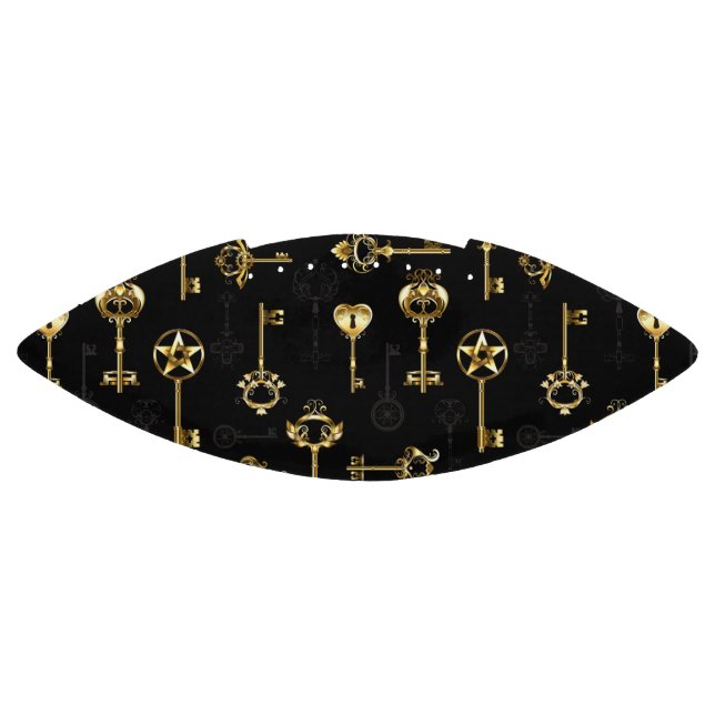 Seamless Pattern with Golden Keys Football (Panel)