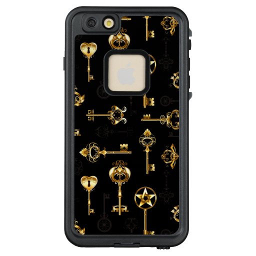 Seamless Pattern with Golden Keys LifeProof FRĒ iPhone 6/6s Plus Case