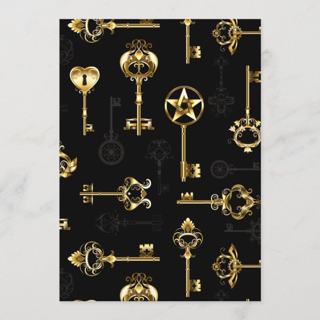 Seamless Pattern with Golden Keys Program (Front)