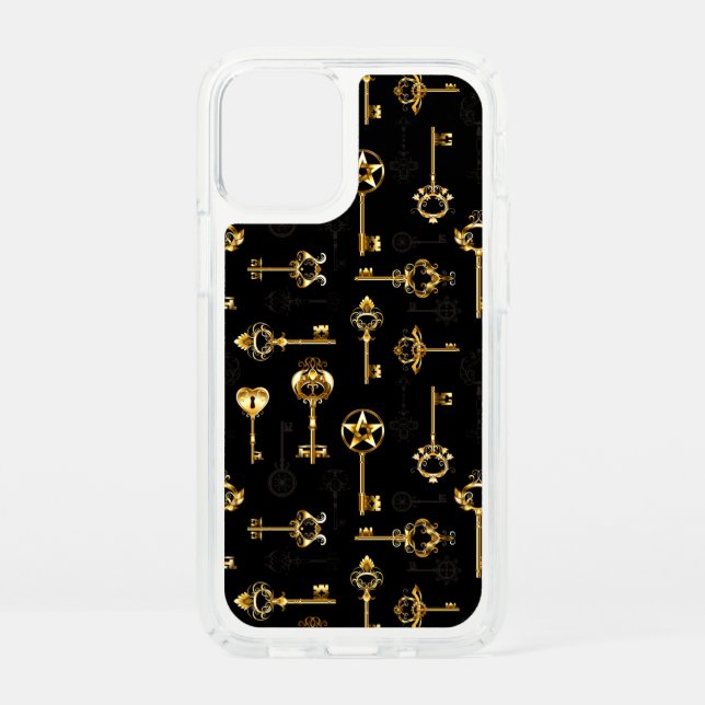 Seamless Pattern with Golden Keys Speck iPhone 12 Mini Case (Front)