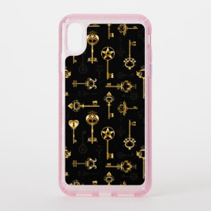 Seamless Pattern with Golden Keys Speck iPhone XS Max Case