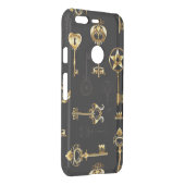 Seamless Pattern with Golden Keys Uncommon Google Pixel Case (Back/Right)