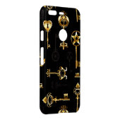 Seamless Pattern with Golden Keys Uncommon Google Pixel Case (Back/Right)