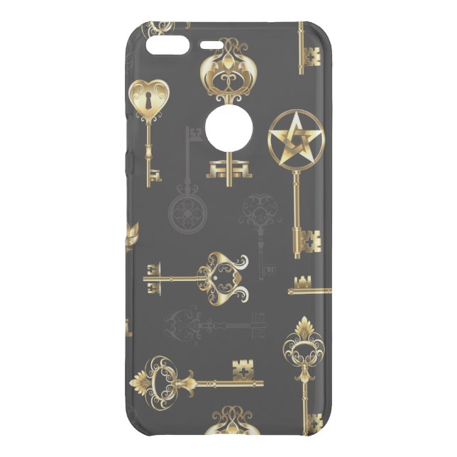 Seamless Pattern with Golden Keys Uncommon Google Pixel XL Case (Back)
