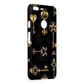 Seamless Pattern with Golden Keys Uncommon Google Pixel XL Case (Back/Right)
