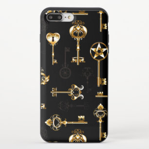 Seamless Pattern with Golden Keys iPhone 8/7 Plus Slider Case
