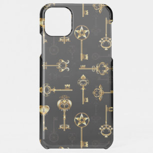 Seamless Pattern with Golden Keys iPhone 11 Pro Max Case