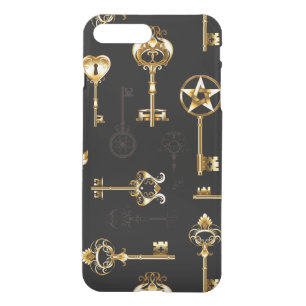 Seamless Pattern with Golden Keys iPhone 8 Plus/7 Plus Case