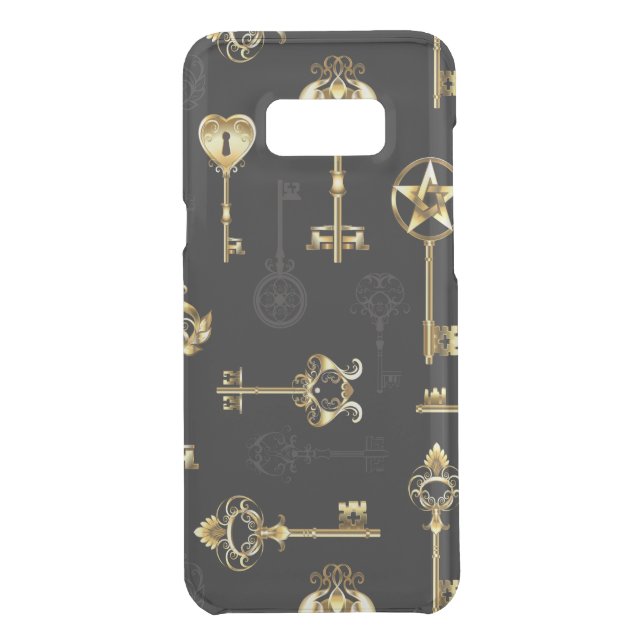 Seamless Pattern with Golden Keys Uncommon Samsung Galaxy Case (Back)