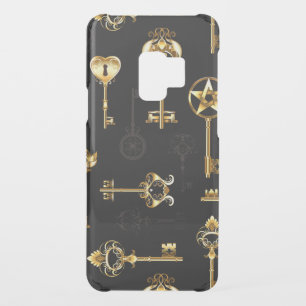 Seamless Pattern with Golden Keys Uncommon Samsung Galaxy S9 Case