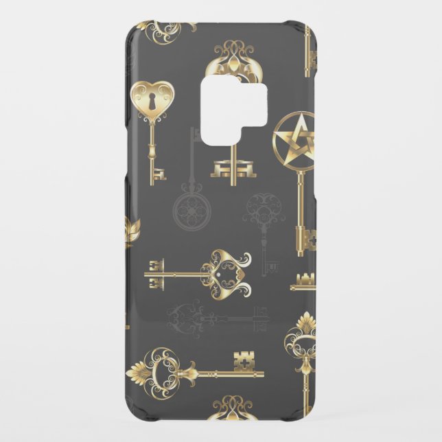 Seamless Pattern with Golden Keys Uncommon Samsung Galaxy Case (Back)