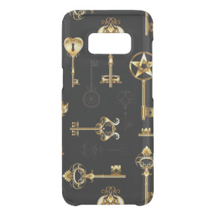 Seamless Pattern with Golden Keys Uncommon Samsung Galaxy S8 Case