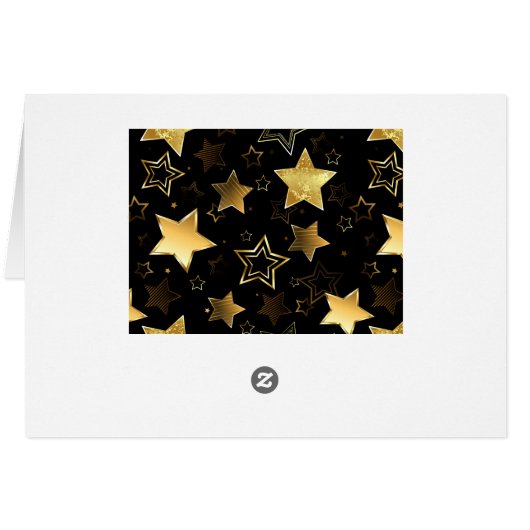 Seamless pattern with Golden Stars (Back Horizontal)