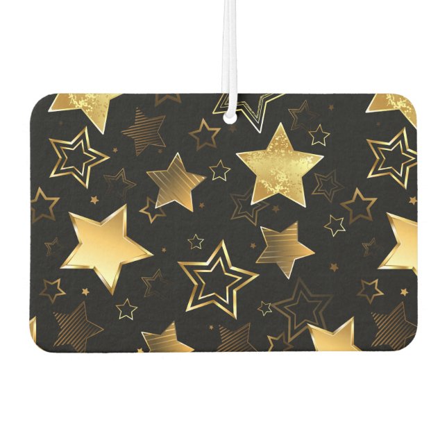 Seamless pattern with Golden Stars Air Freshener (Front)