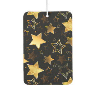 Seamless pattern with Golden Stars Air Freshener