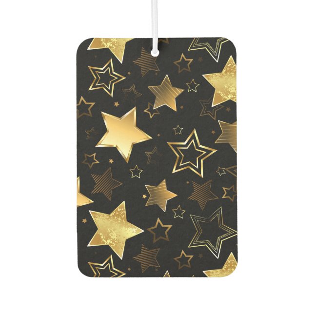 Seamless pattern with Golden Stars Air Freshener (Front)