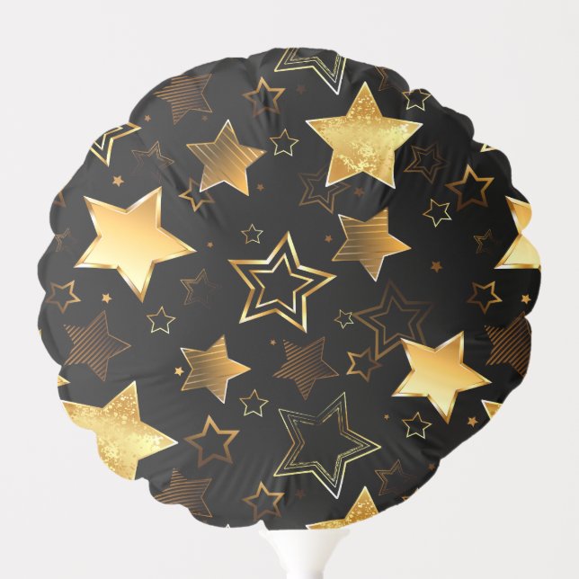 Seamless pattern with Golden Stars Balloon (Front)
