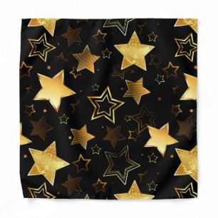 Seamless pattern with Golden Stars Bandana